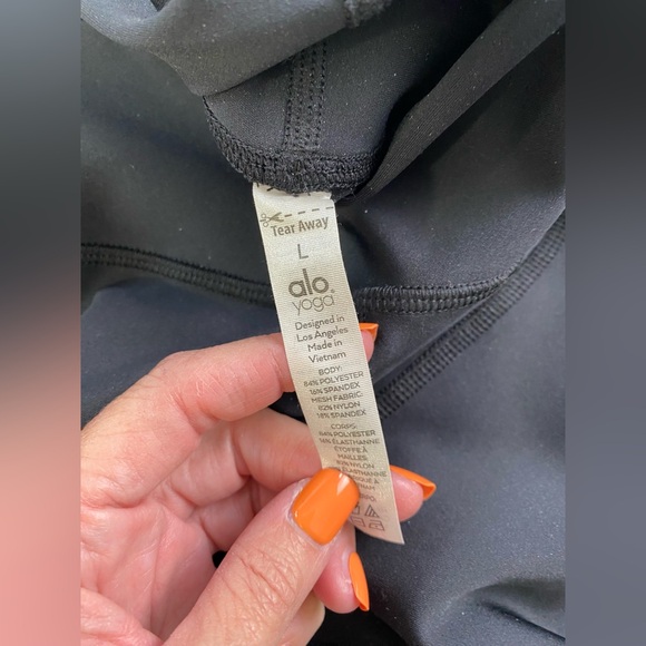 ALO Yoga High Waist Embody leggings Large Black NWOT - Picture 14 of 16